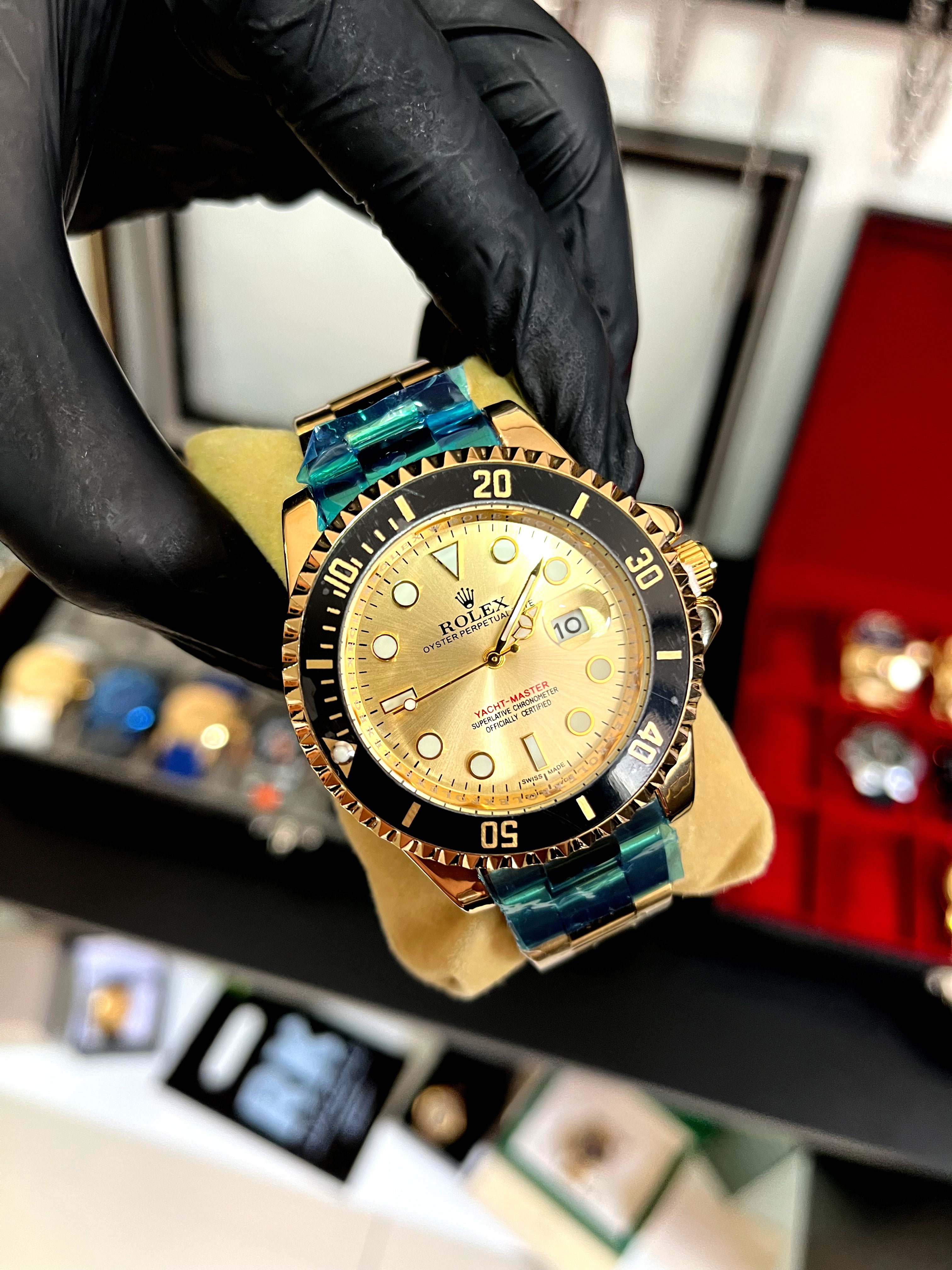 ROLEX SUBMARINO DOURADO - PRIMEIRA LINHA