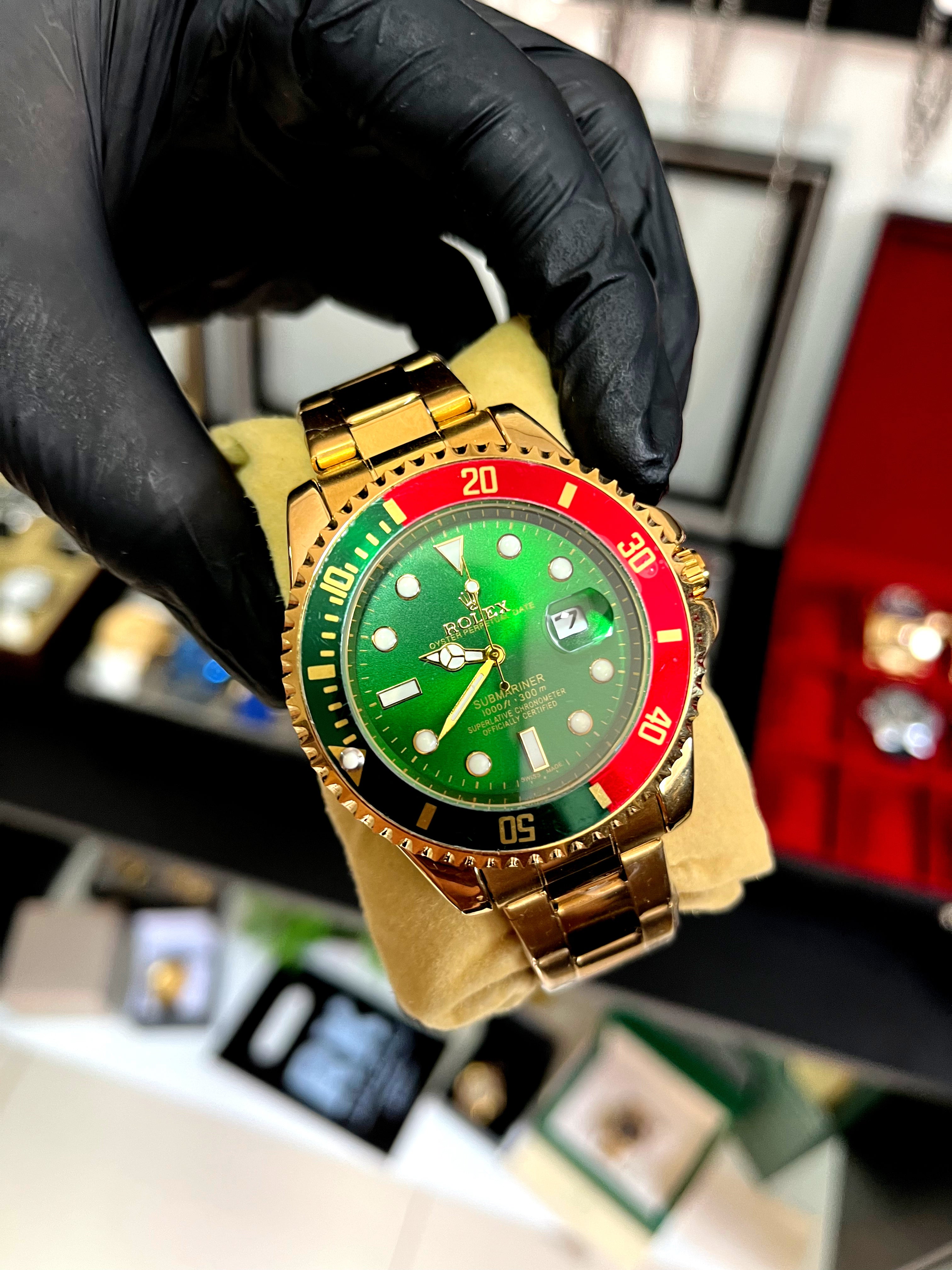 ROLEX SUBMARINO DOURADO - PRIMEIRA LINHA