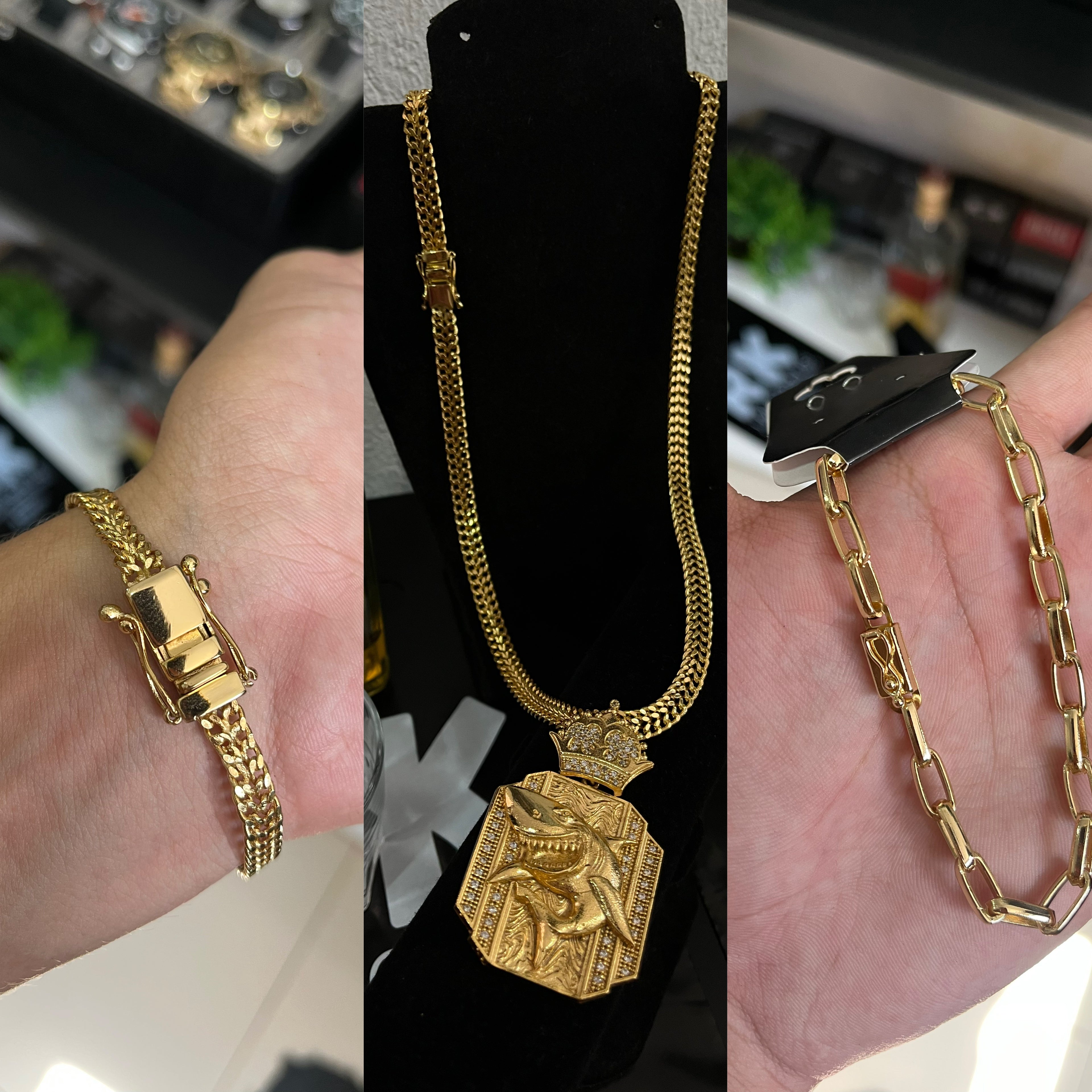 JOIAS BANHADAS A OURO 18K