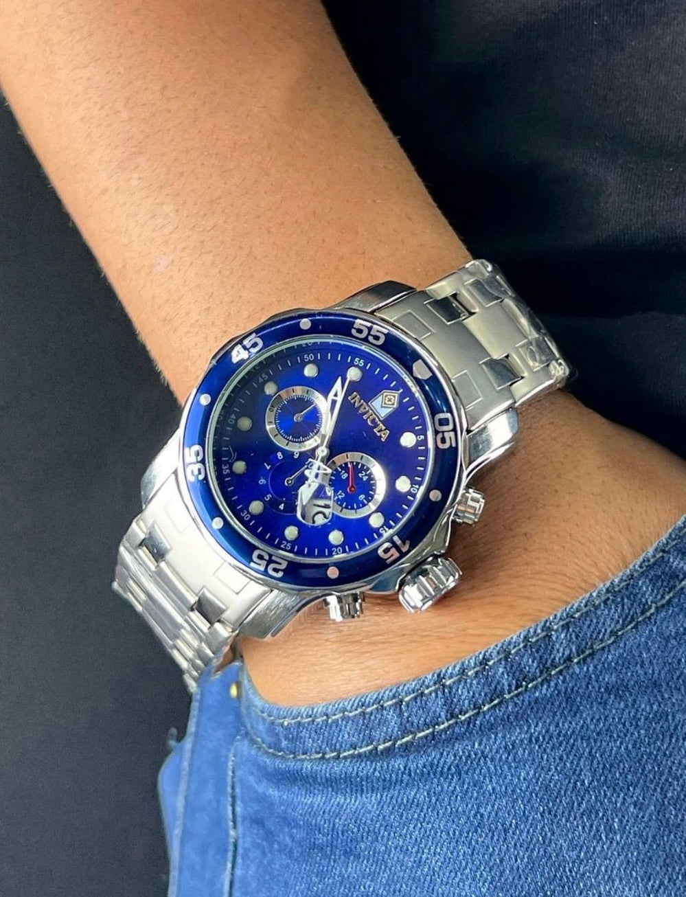 Invicta Pro DRIVE dourado e prateado