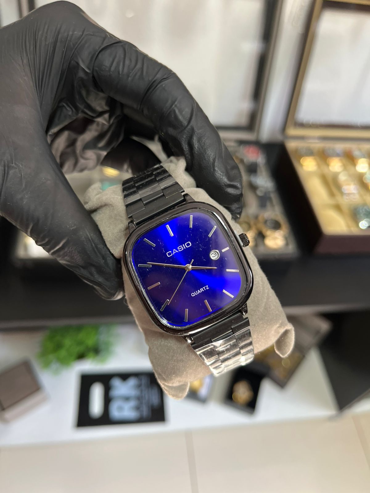 Casio Prata Calendário casual