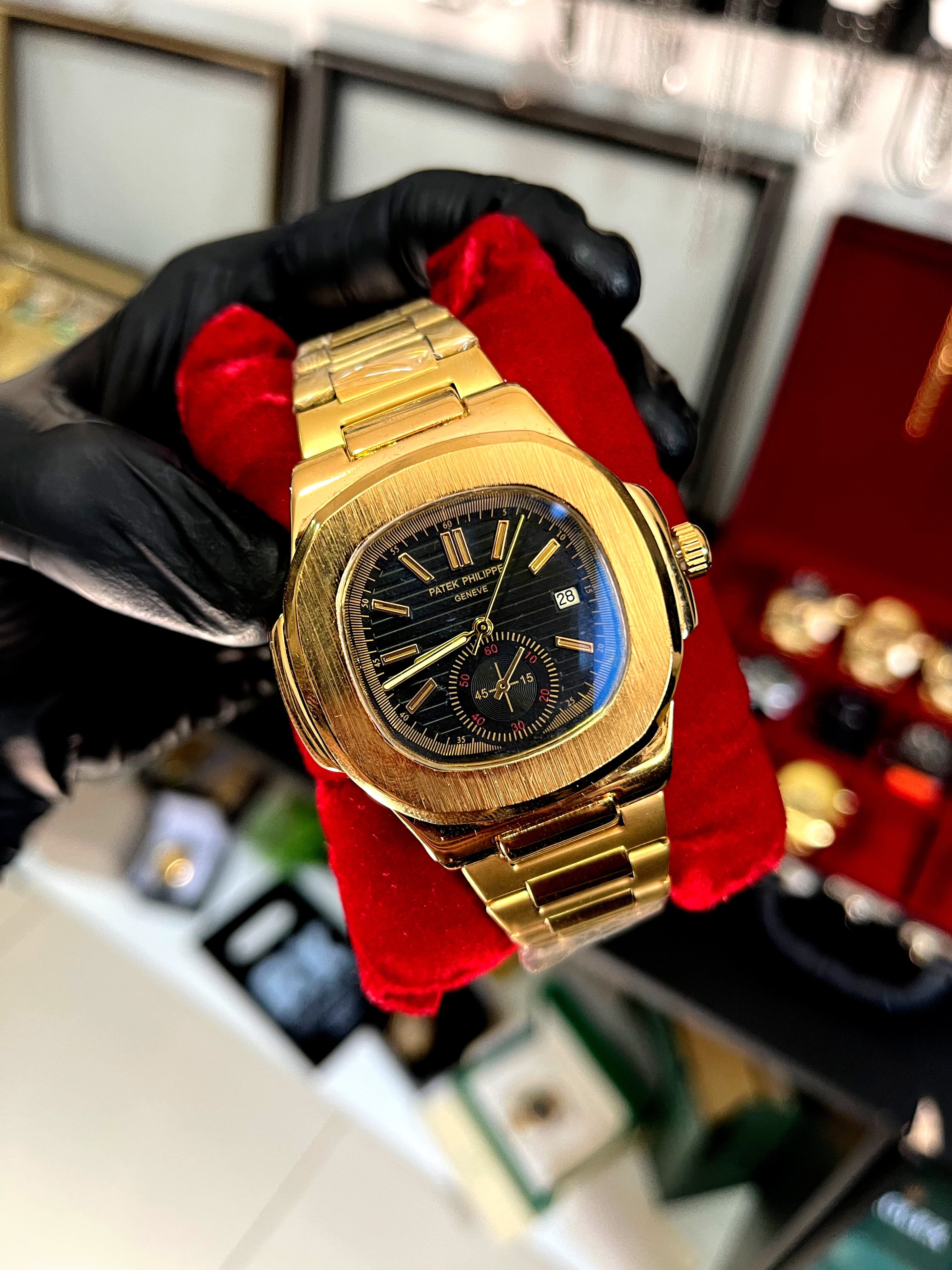 PATEK PHILIPPE DOURADO - PRIMEIRA LINHA