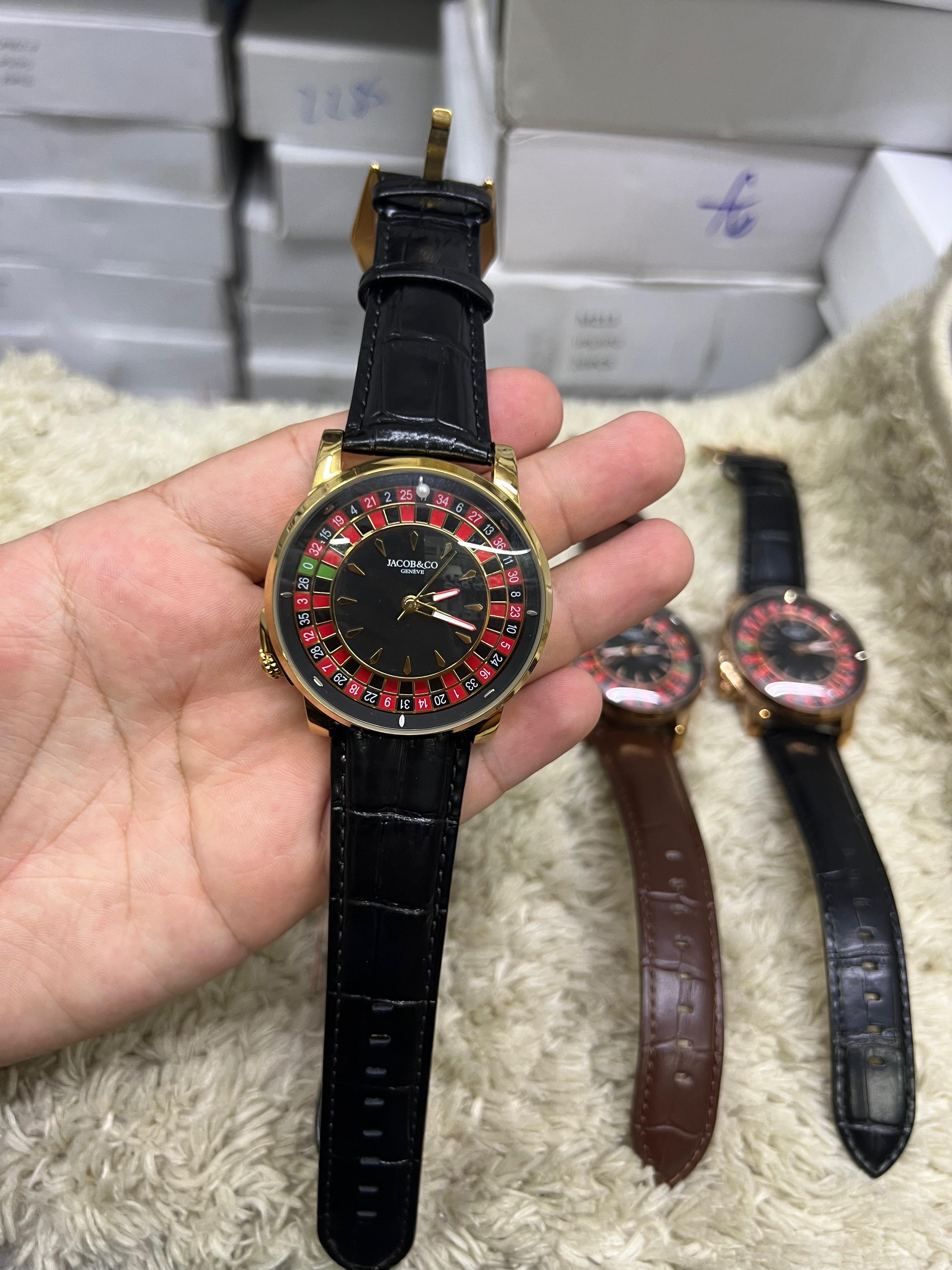 Jacob&Co do cassino em couro