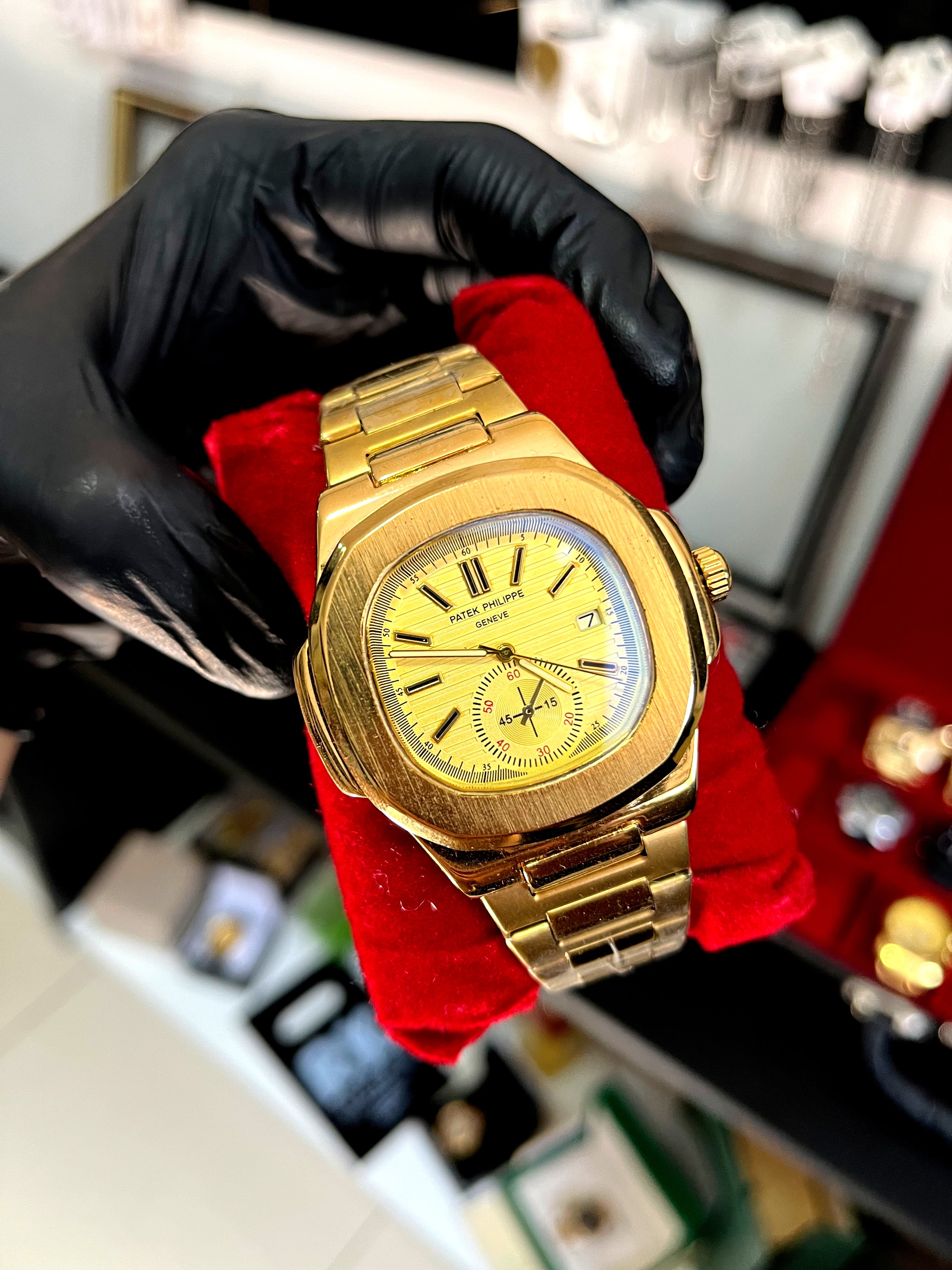 PATEK PHILIPPE DOURADO - PRIMEIRA LINHA