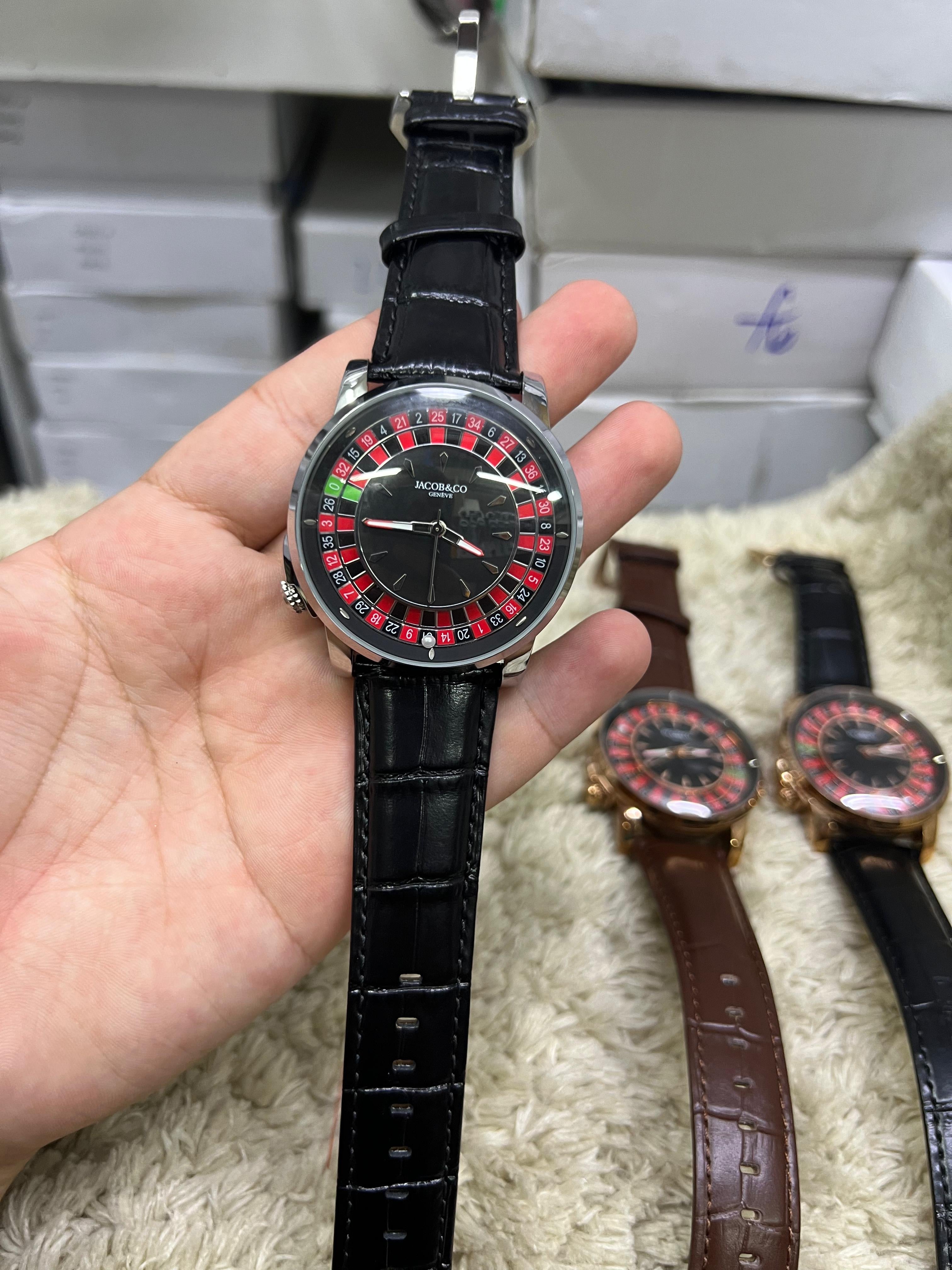 Jacob&Co do cassino em couro