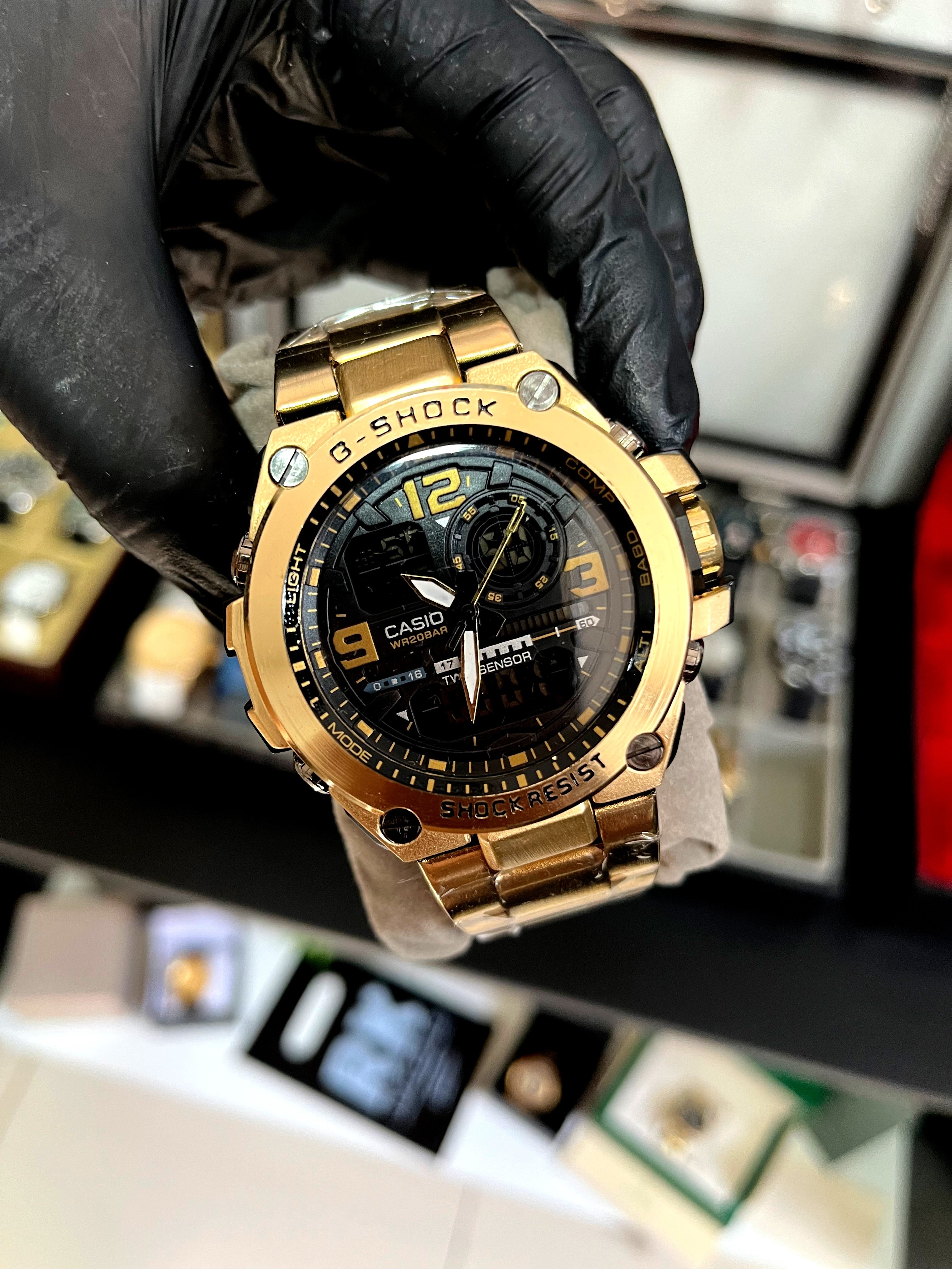 G-SHOCK DOURADO METAL - TODO FUNCIONAL