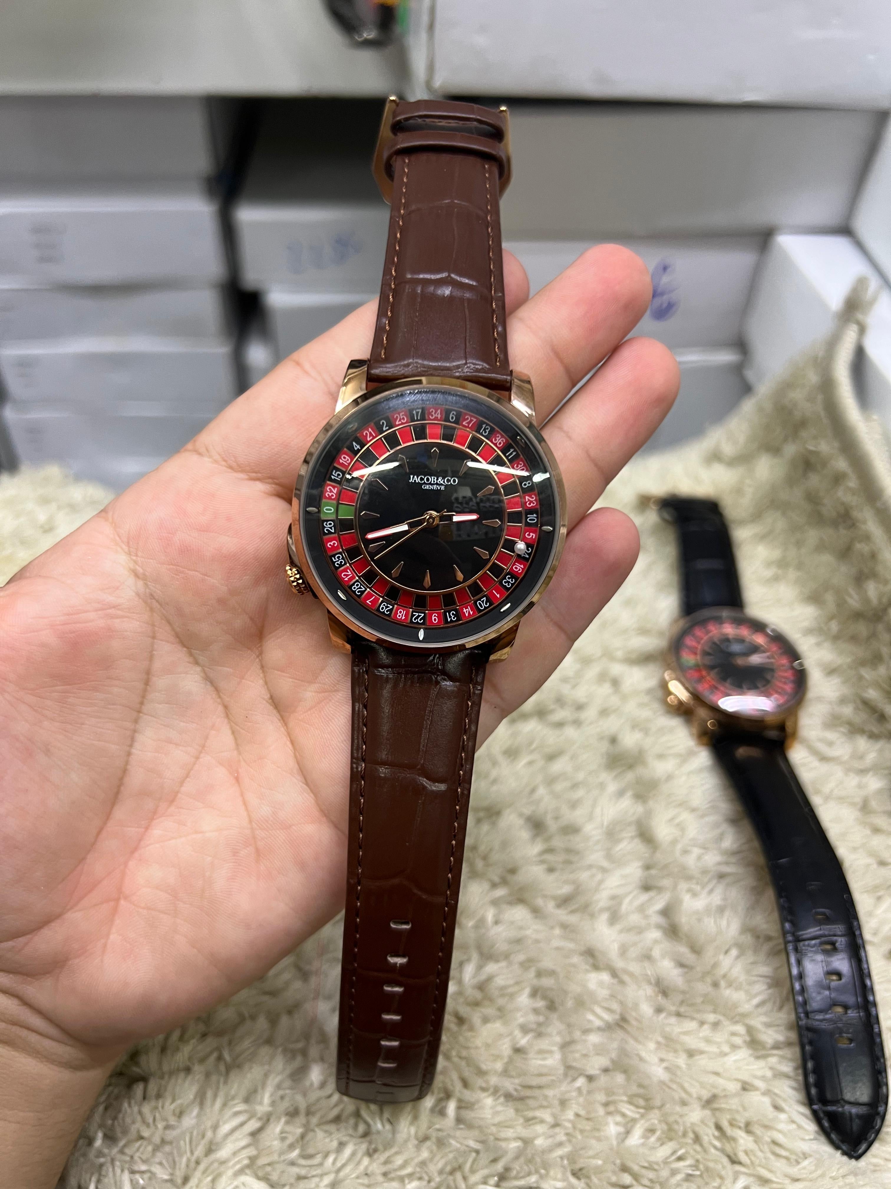 Jacob&Co do cassino em couro