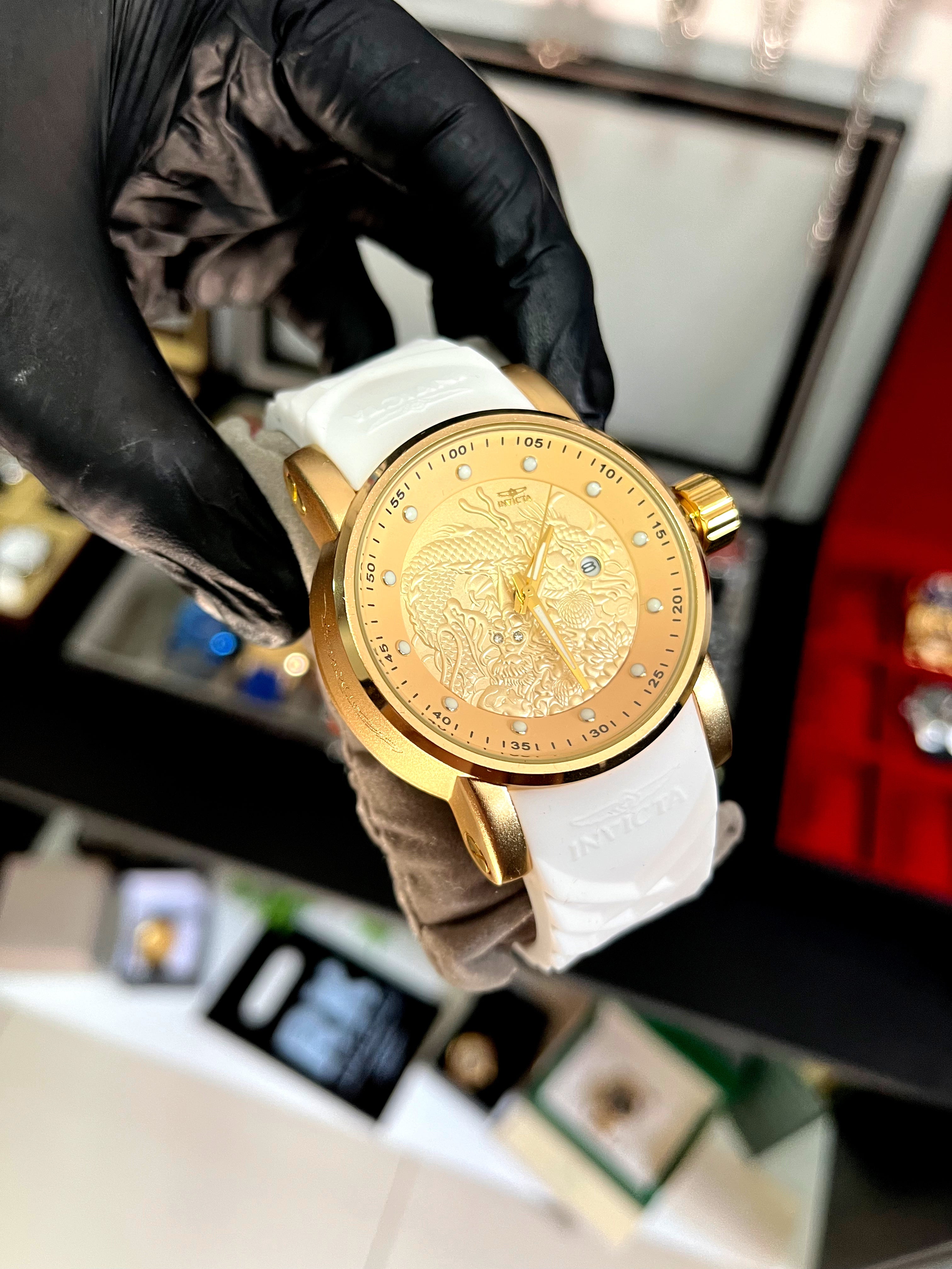 INVICTA YAKUZA PULSEIRA DE SILICONE - PRIMEIRA LINHA