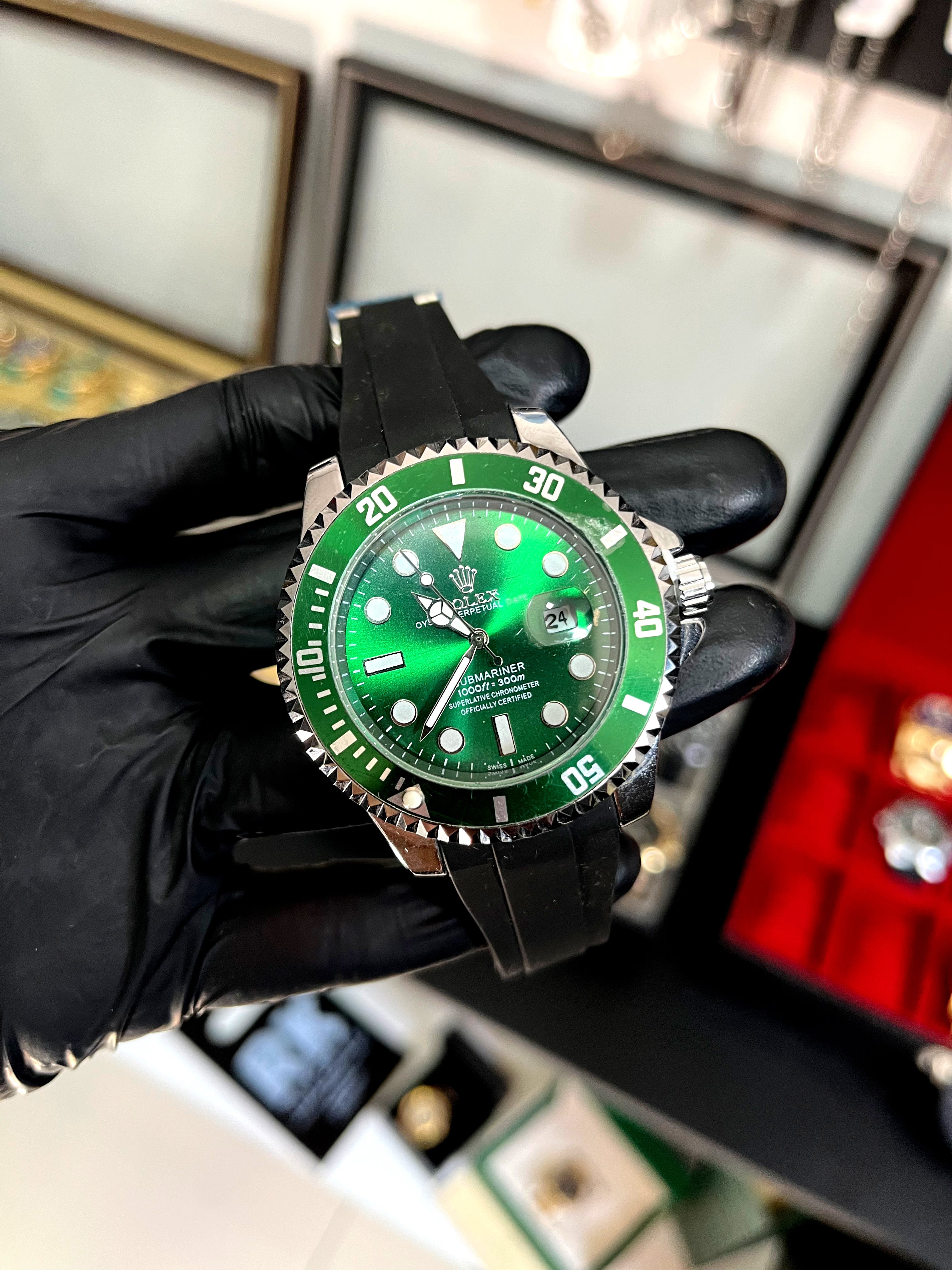 ROLEX SUBMARINO PULSEIRA DE SILICONE- PRIMEIRA LINHA