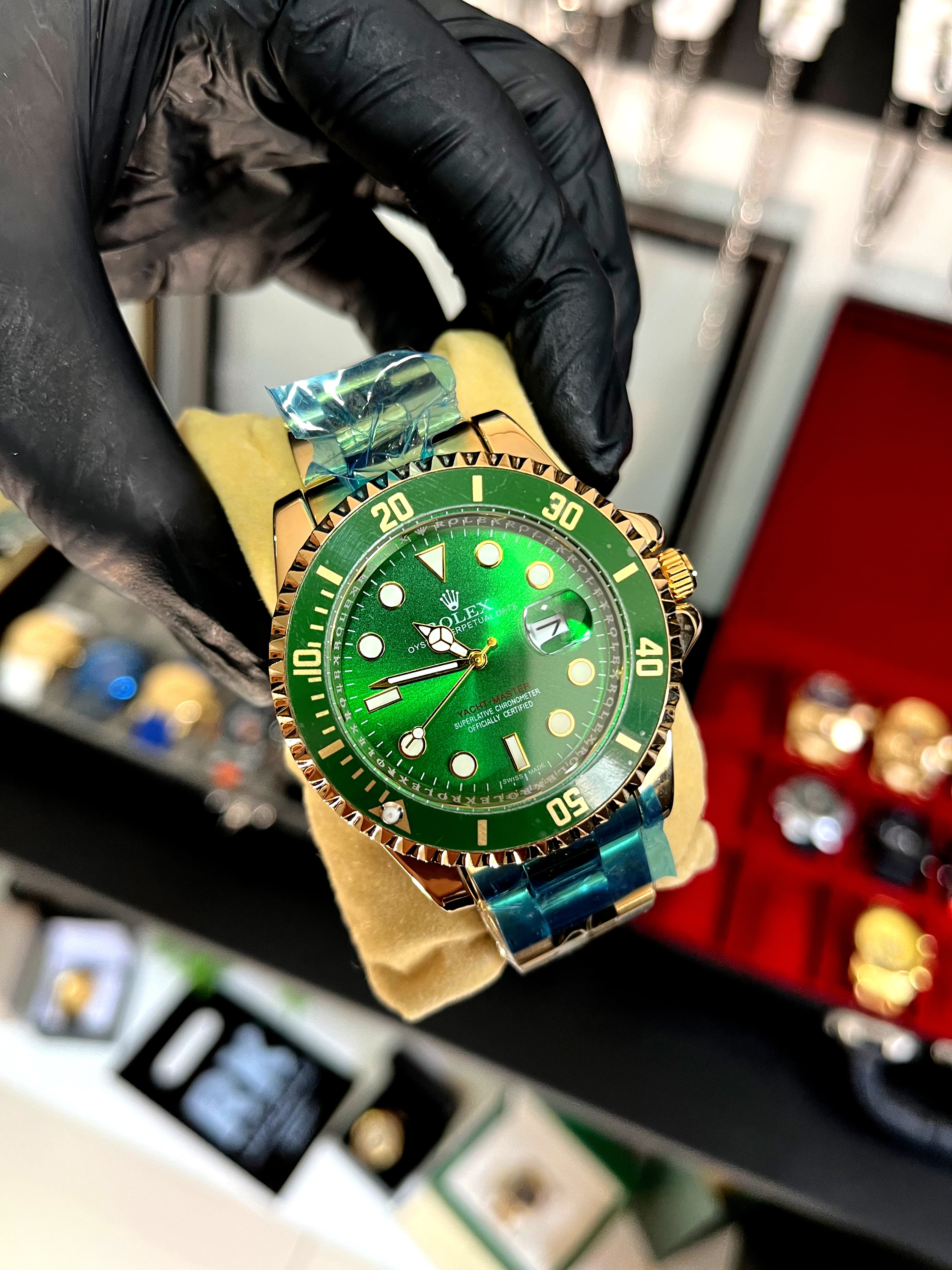 ROLEX SUBMARINO DOURADO - PRIMEIRA LINHA