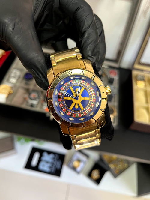 BVLGARI CASSINO (Dourado e prata) - PRIMEIRA LINHA