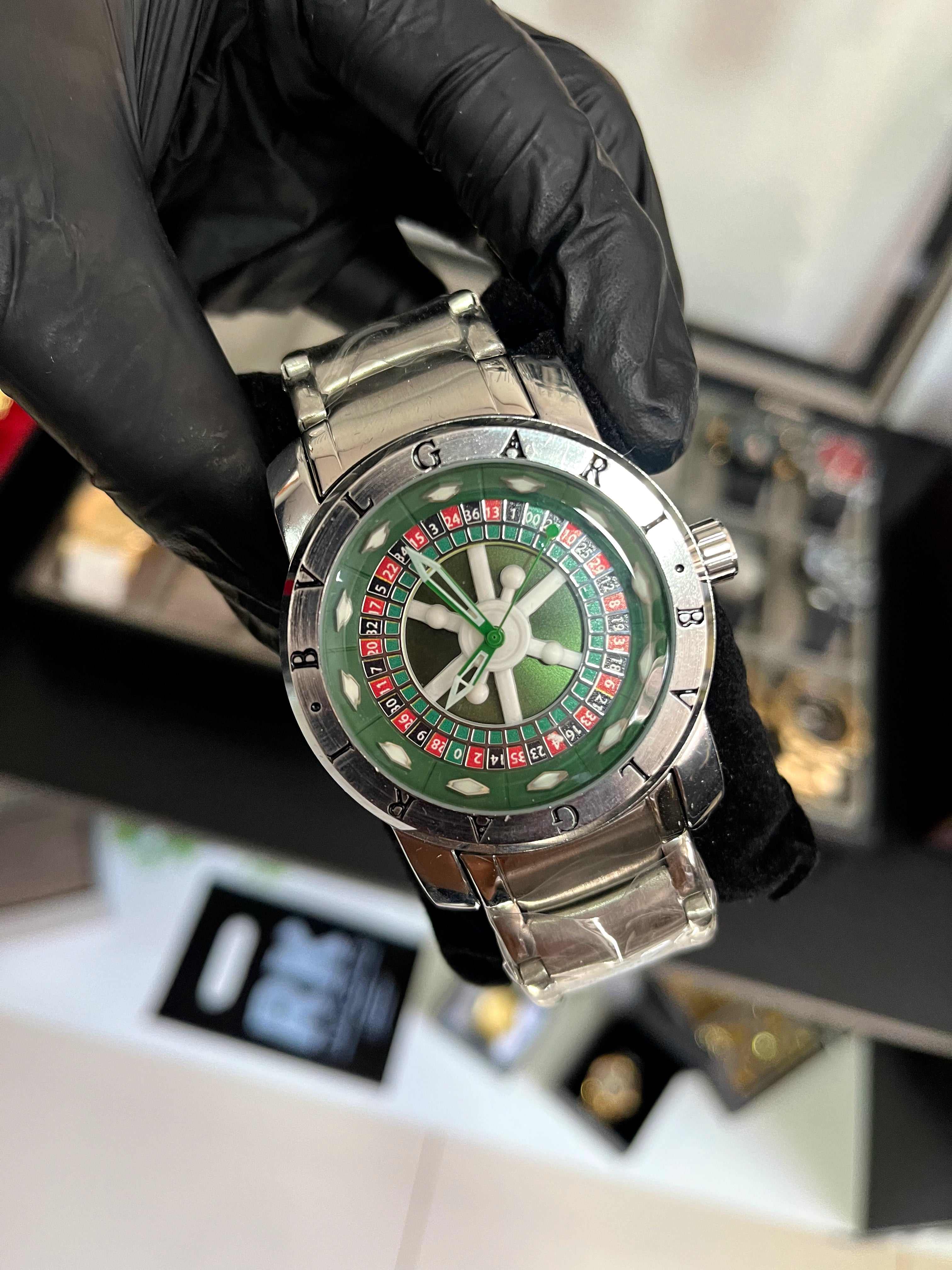 BVLGARI CASSINO (Dourado e prata) - PRIMEIRA LINHA